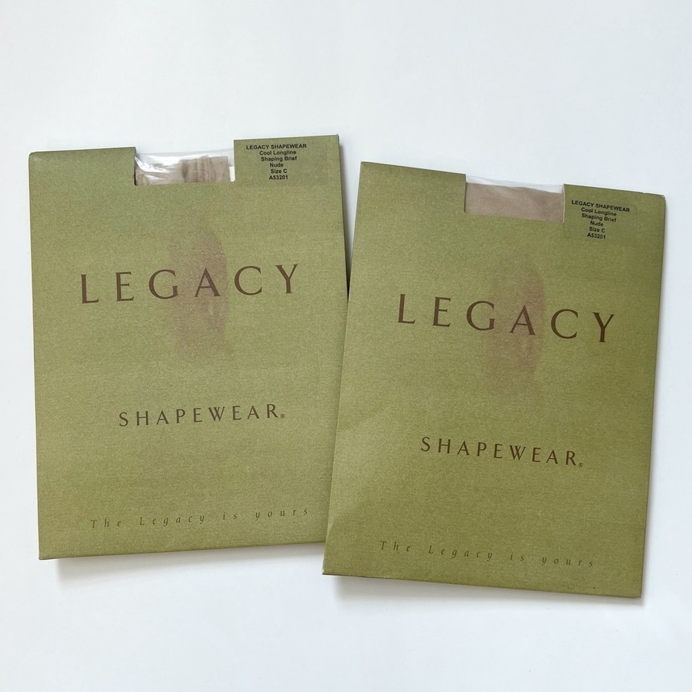 LEGACY Shapewear Cool Longline Shaping Brief NUDE  Bundle of 2 Size C